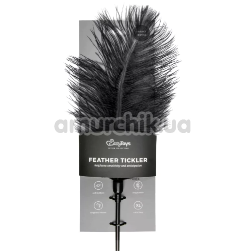 Пір'їнка для пестощів Easy Toys Feather Tickler XL, чорна