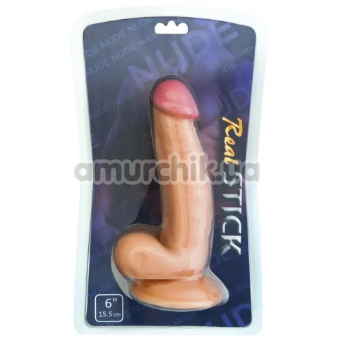 Фалоімітатор Real Stick Nude 6, тілесний