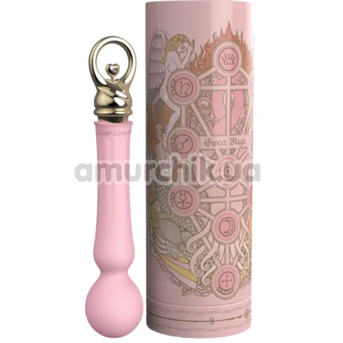 Універсальний вібромасажер з підігрівом Zalo Confidence Pre-Heating Wand Massager, рожевий