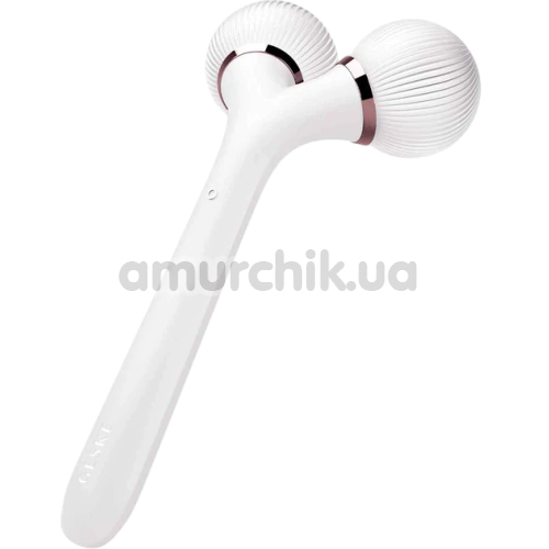 Ультразвуковий масажер Geske Sonic Facial & Body Roller 4 in 1, біло-золотий