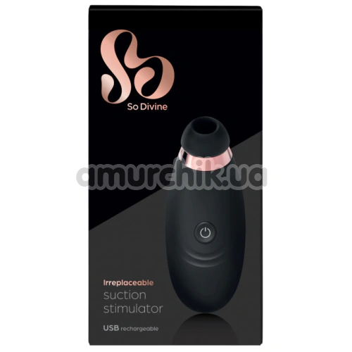 Симулятор орального секса для женщин So Divine Irreplaceable, черный