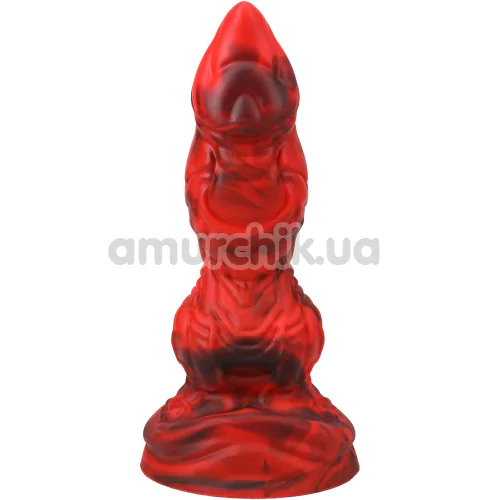 Фалоімітатор Doc Johnson Vac-U-Lock x Fantasy Fuckers Red Raider, чорно-червоний