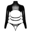 Комплект с фиксаторами для рук Bad Kitty Naughty Toys Shirt With Thong, черный: топ + трусики-стринги - Фото №7