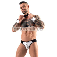 Костюм офіціанта Svenjoyment Mens Jock Briefs Set: труси + манжети + метелик - Фото №1