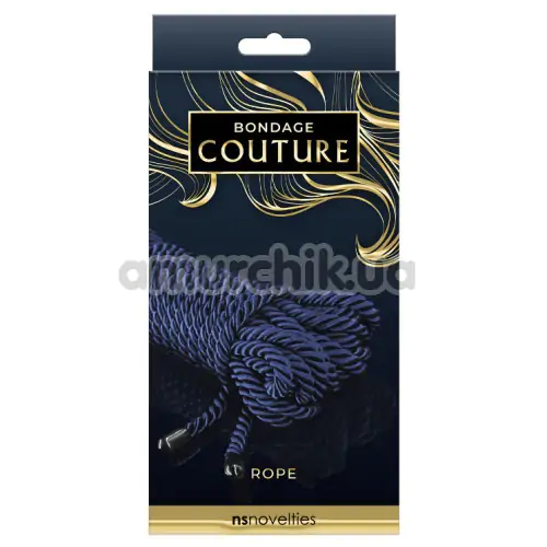 Веревка Bondage Couture Rope 7.6m, синяя