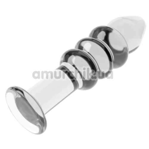 Анальна пробка Love Toy Glass Romance Dildo, прозора