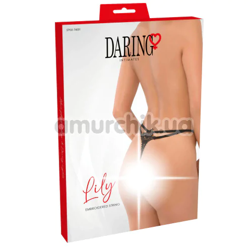 Трусики-стринги Daring Intimates Lily, черные