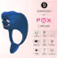 Виброкольцо для члена с электростимуляцией FoxShow Silicone Vibrating Ring With Electro Stim, синее - Фото №9