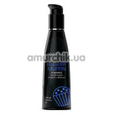 Оральный лубрикант Wicked Aqua Blueberry Muffin - черничный маффин, 120 мл - Фото №1
