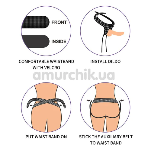 Трусики для страпона Ingen Easy Strap-On Harness, чорні