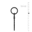 Уретральна вставка Silicone Penis Plug With Pull Ring, чорна - Фото №4