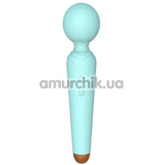Универсальный вибромассажер Boss Series Rechargeable Power Wand, бирюзовый - Фото №1