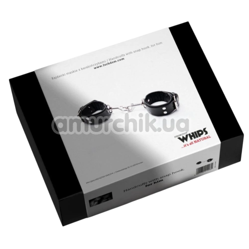 Фиксаторы для рук Whips Collection Carabiner Cuffs, черные