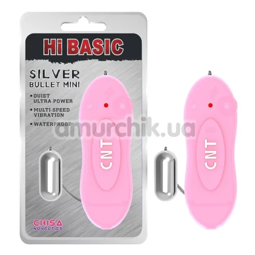 Виброяйцо Hi Basic Silver Bullet Mini, розовое