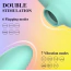 Вибратор с пульсацией Odeco Every Night Toys Licking Vibrator 2212, бирюзовый - Фото №7