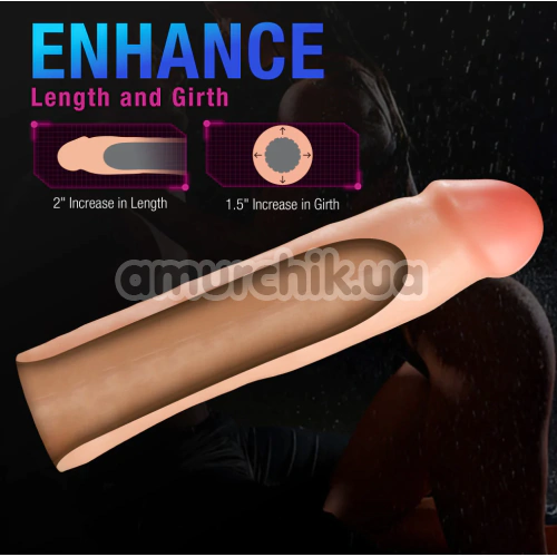Насадка на пенис Performance Plus 8.5 Tenacity Penis Extender, телесная