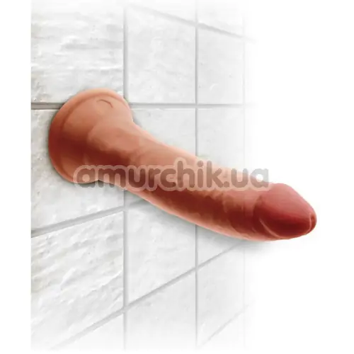 Фаллоимитатор King Cock Plus 7 Triple Density Cock, светло-коричневый