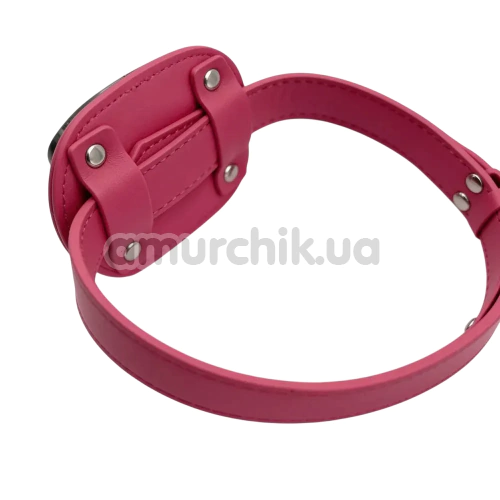 Кляп с фаллоимитатором DS Fetish Mouth Dildo Gag, черно-розовый