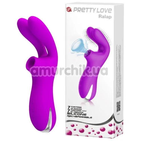 Симулятор орального секса для женщин Pretty Love Ralap, фиолетовый