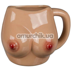 Чашка у вигляді грудей Ceramic Mug Boobs, бежева - Фото №1