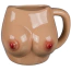 Чашка у вигляді грудей Ceramic Mug Boobs, бежева - Фото №1