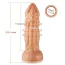 Фаллоимитатор-насадка Hismith Slightly Curved Silicone Dildo Monster Series 8.2, золотой - Фото №6