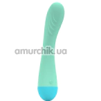 Вибратор для точки G Party Color Toys Toky, бирюзовый - Фото №1