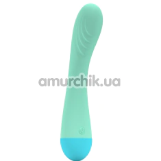 Вибратор для точки G Party Color Toys Toky, бирюзовый - Фото №1