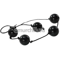 Анальные шарики Love Balls Jammy Jelly Anal, черные - Фото №1