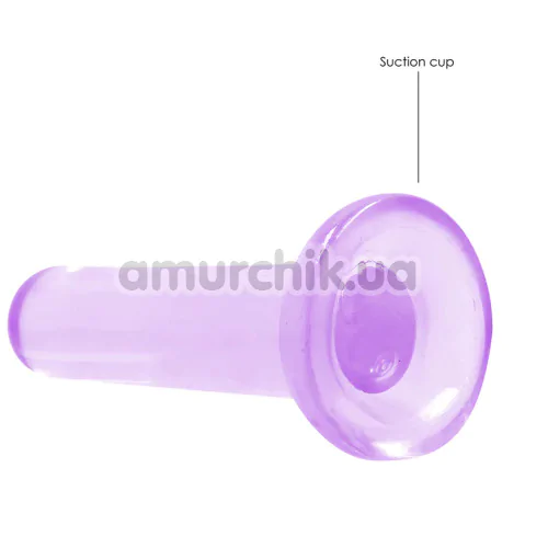 Фаллоимитатор Realrock Crystal Clear Dildo 5.3, фиолетовый