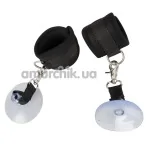 Фіксатори для рук з присосками Bad Kitty Naughty Toys Restraints Cuffs, чорні - Фото №1