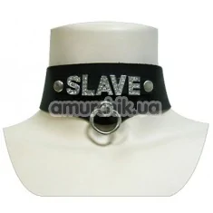 Кожаный ошейник Slave - Фото №1