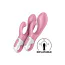 Вибратор Satisfyer Air Pump Bunny 2, розовый - Фото №5