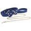 Ошейник с поводком Taboom Silicone Supreme Collar and Leash, синий - Фото №2