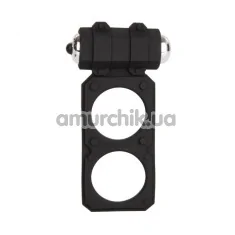 Віброкільце Silicone Lovers Gear Figure 8 Enhancer, чорне - Фото №1