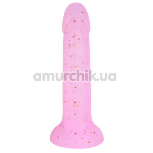Фаллоимитатор Alume Glitter Silicone Dildo, фиолетовый