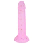 Фаллоимитатор Alume Glitter Silicone Dildo, фиолетовый - Фото №3