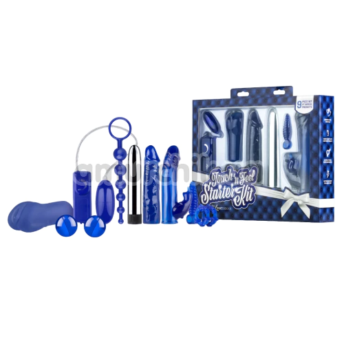 Набір секс іграшок Loveboxxx Touch'n Feel Starter Kit, синій