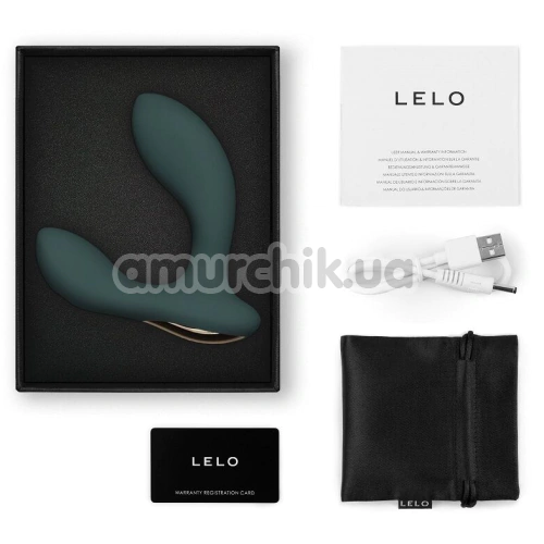 Вібростимулятор простати для чоловіків Lelo Hugo 2 App (Лело Х'юго 2 Епп), зелений
