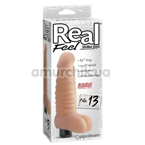 Вибратор Real Feel Lifelike Toys No.13, телесный