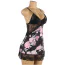 Комплект Star Night Floral Mesh Set, черный: пеньюар + трусики-стринги - Фото №8