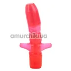 Анальный вибратор Vibrating Anal T, красный - Фото №1