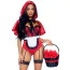 Костюм красной шапочки Leg Avenue Naughty Miss Red Costume красный: боди + фартук + накидка на голову - Фото №2