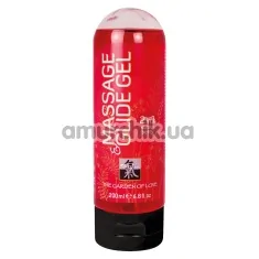 Массажный лубрикант Shiatsu Massage & Glide Gel - клубника, 200 мл - Фото №1