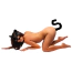 Набір Tailz Black Cat Tail Anal Plug & Mask Set: анальна пробка + маска, чорний - Фото №2