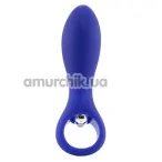 Анальна пробка з вібрацією Posh Silicone "O" Probe, фіолетова - Фото №1