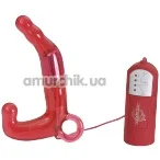 Вибростимулятор простаты для мужчин  Mens Pleasure Wand, 15 см красный - Фото №1