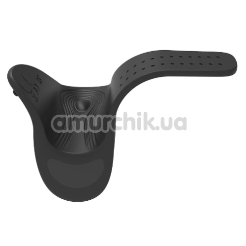 Виброкольцо для члена Ramrod Adjustable Vibrating Cockring, черное