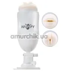 Мастурбатор с вибрацией MX Dream Of Cup Happy Cup Joy Wang Pussy & Mouth, белый - Фото №1