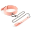 Ошейник с поводком Liebe Seele Dark Candy Pink Collar with Chain Leash, розовый - Фото №1